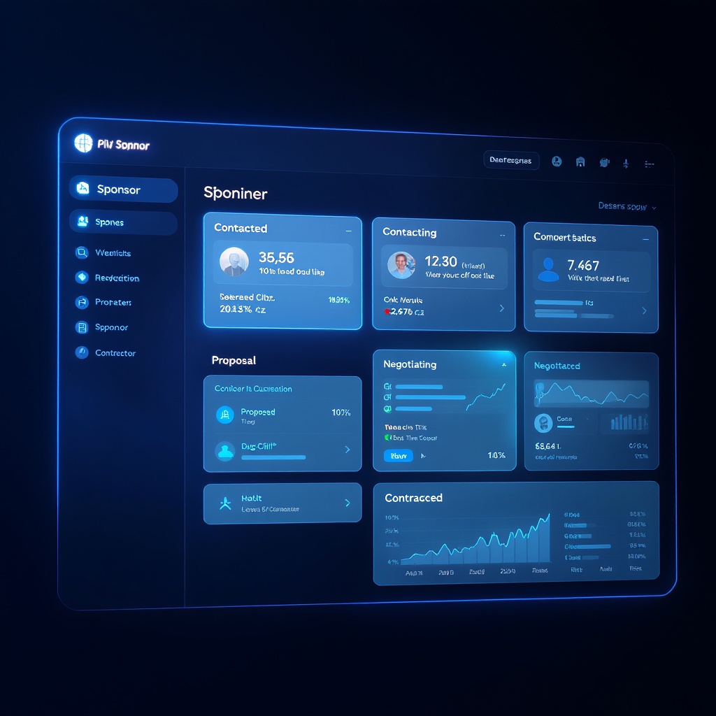 Sports sponsorship CRM pipeline tracking dashboard