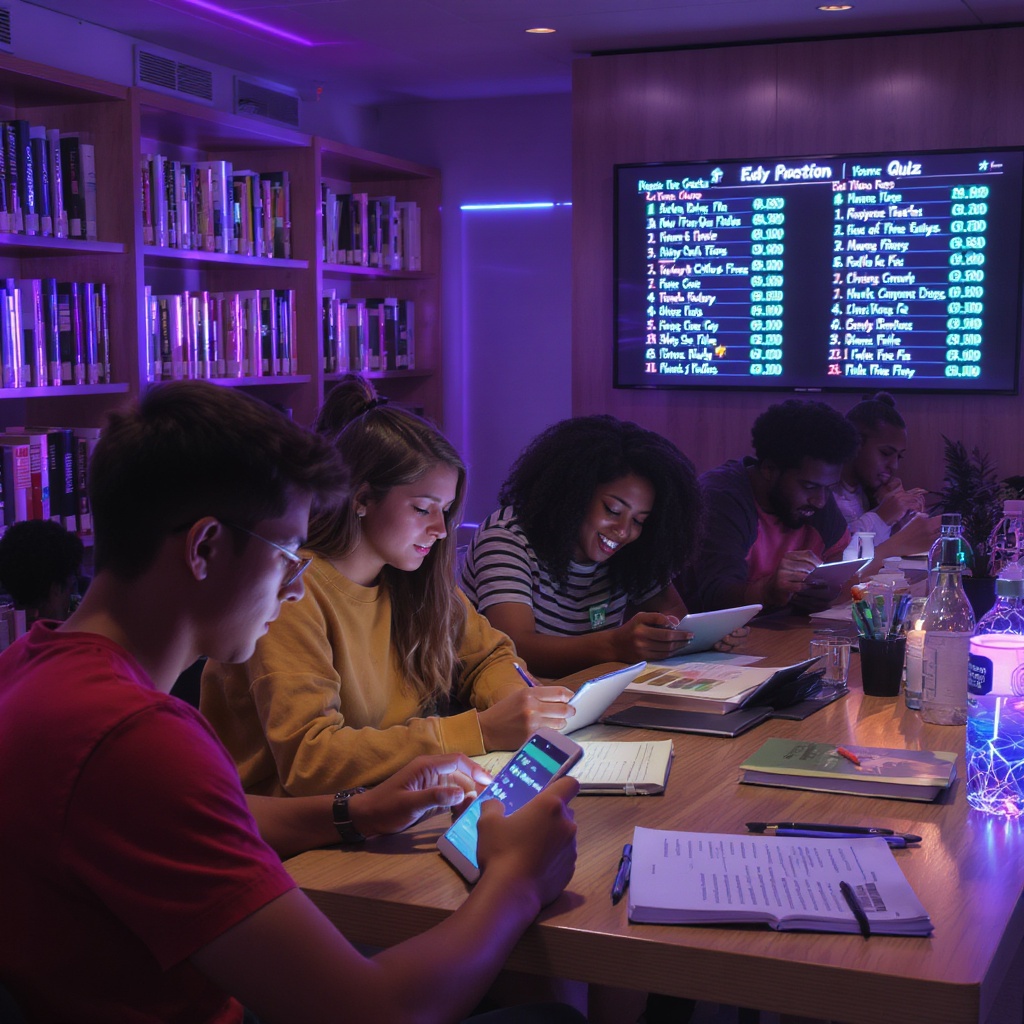 Students studying together with laptops