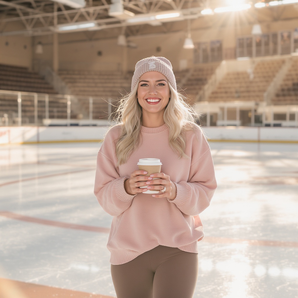 Hockey mom lifestyle scene
