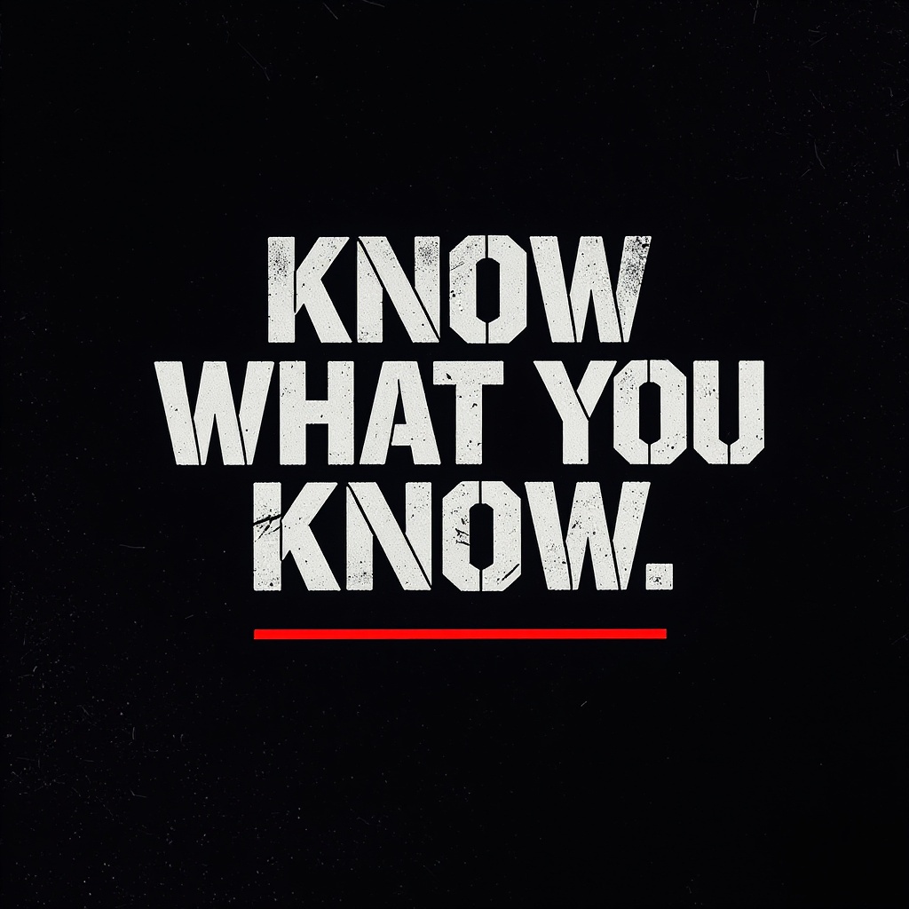 Know What You Know.