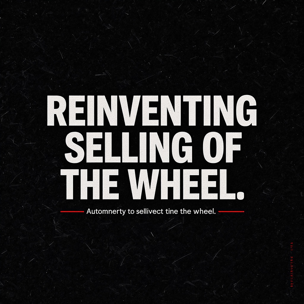 Reinventing Selling The Wheel.