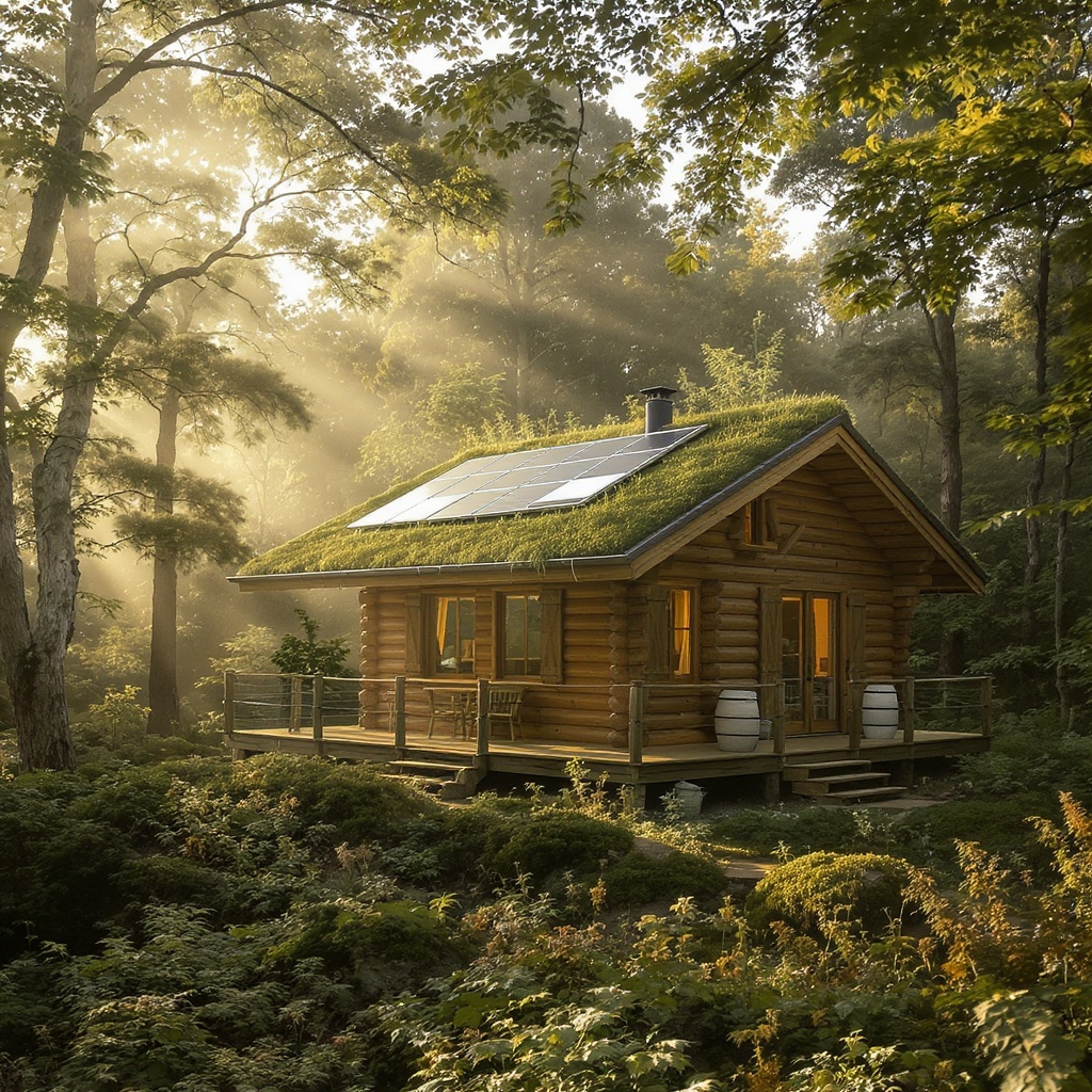 Éco lodge immerse dans la forêt