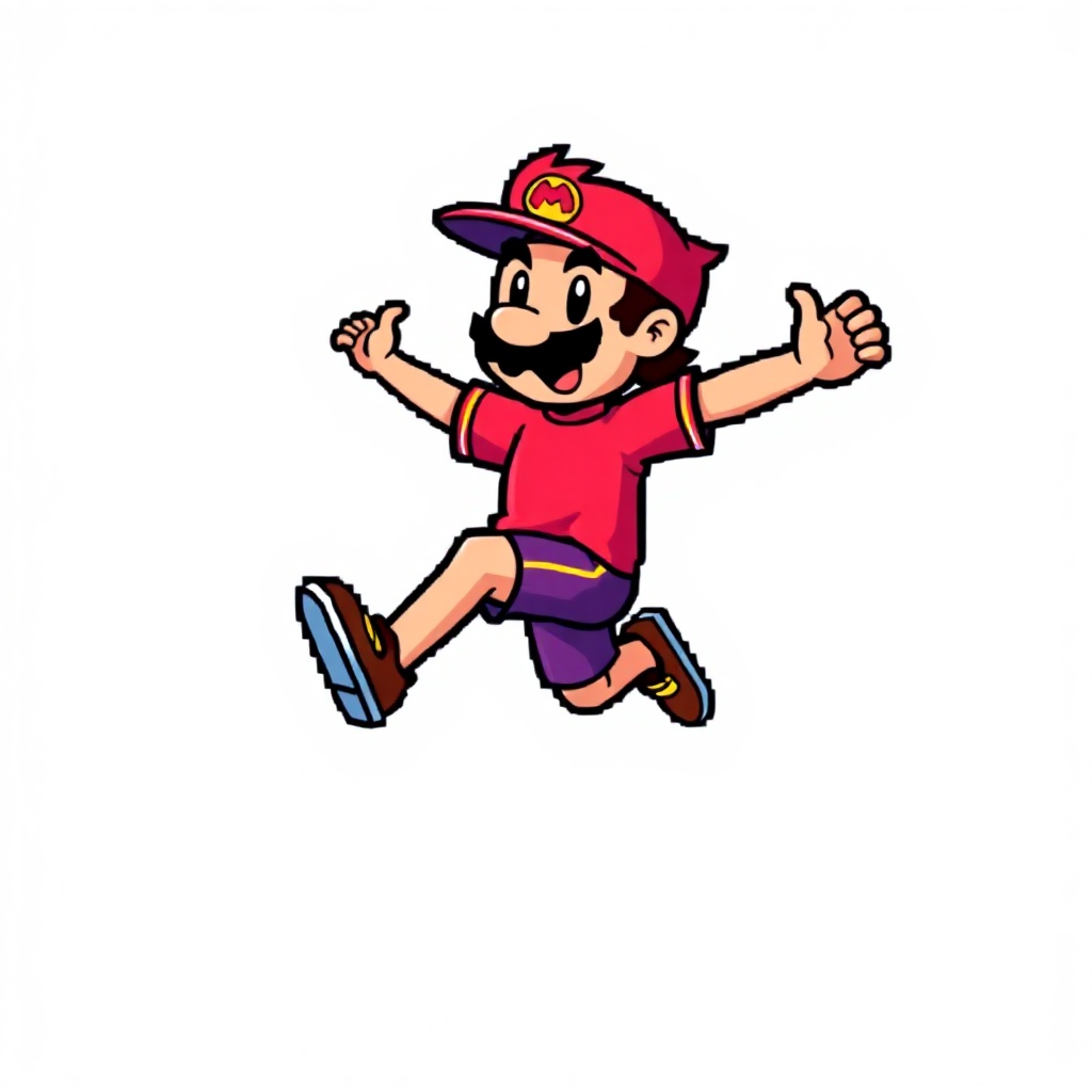 Pixel Jumper Character tee