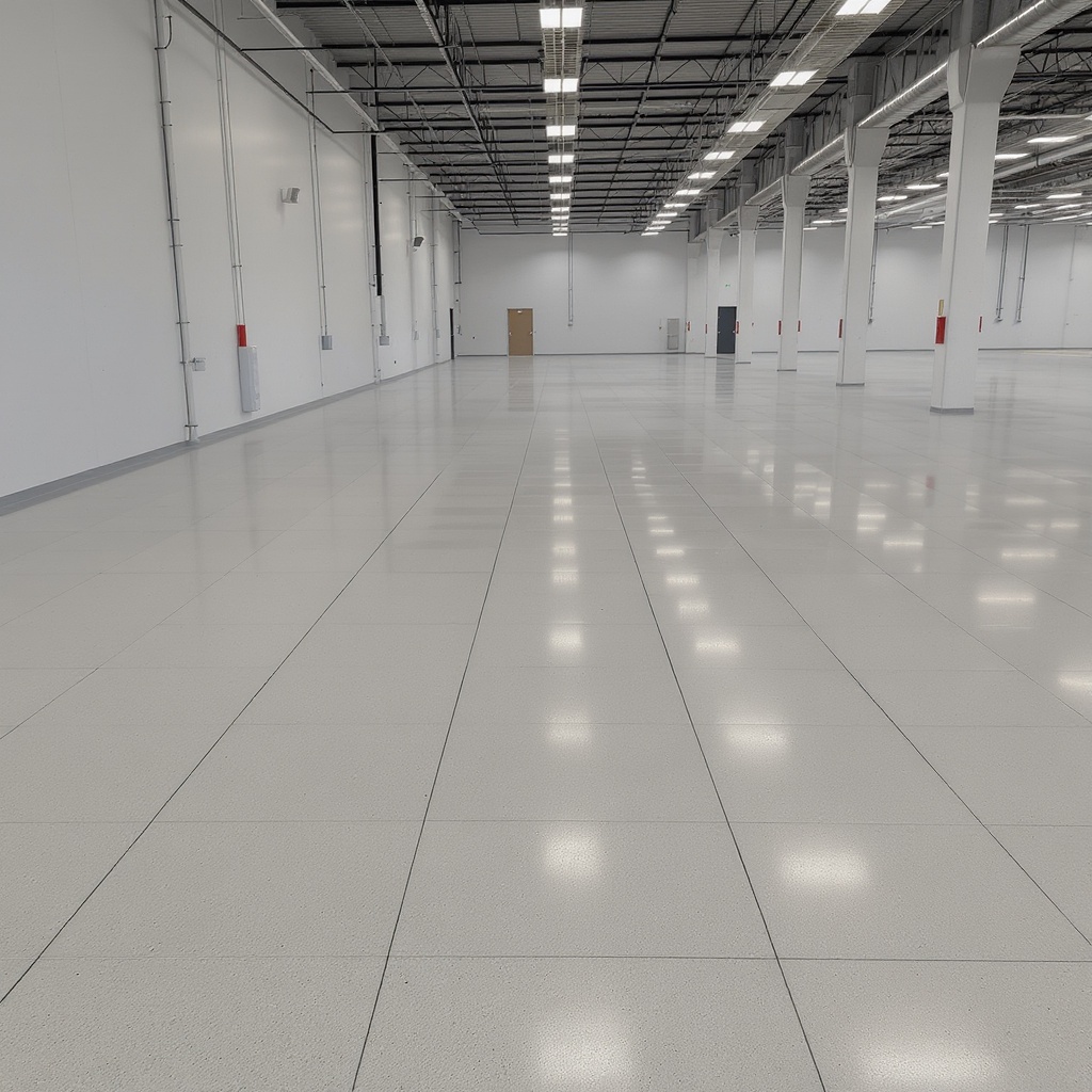 Epoxy coating floor system
