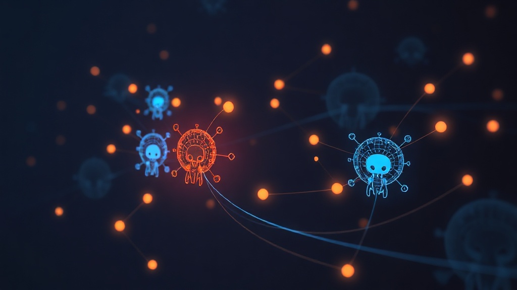 AI agent network visualization