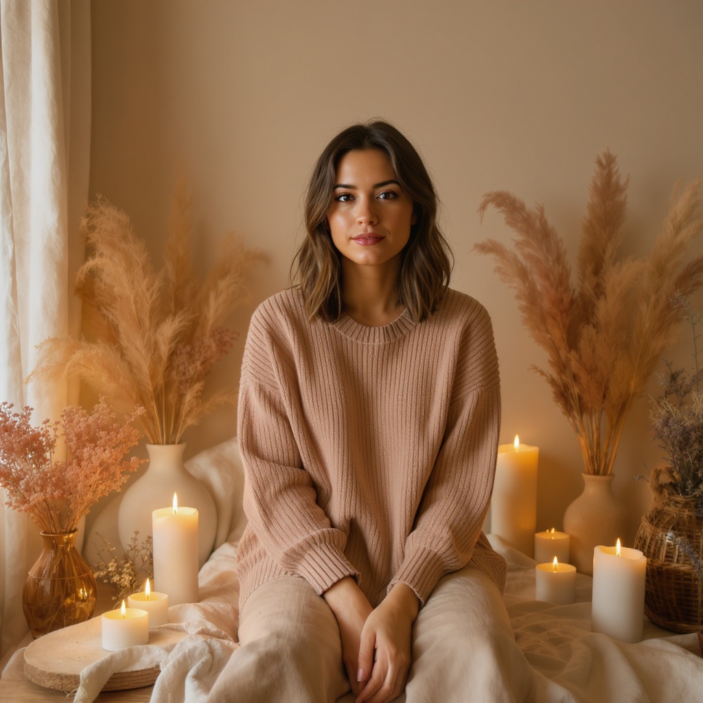 Flamelight founder in her studio