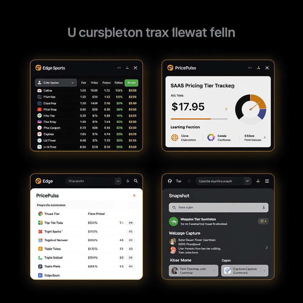 MoatStack product collage — PricePulse, Edge Sports, and Snapshot browser extensions