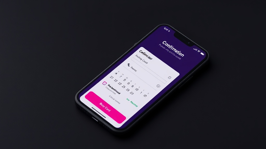 Booking flow UI