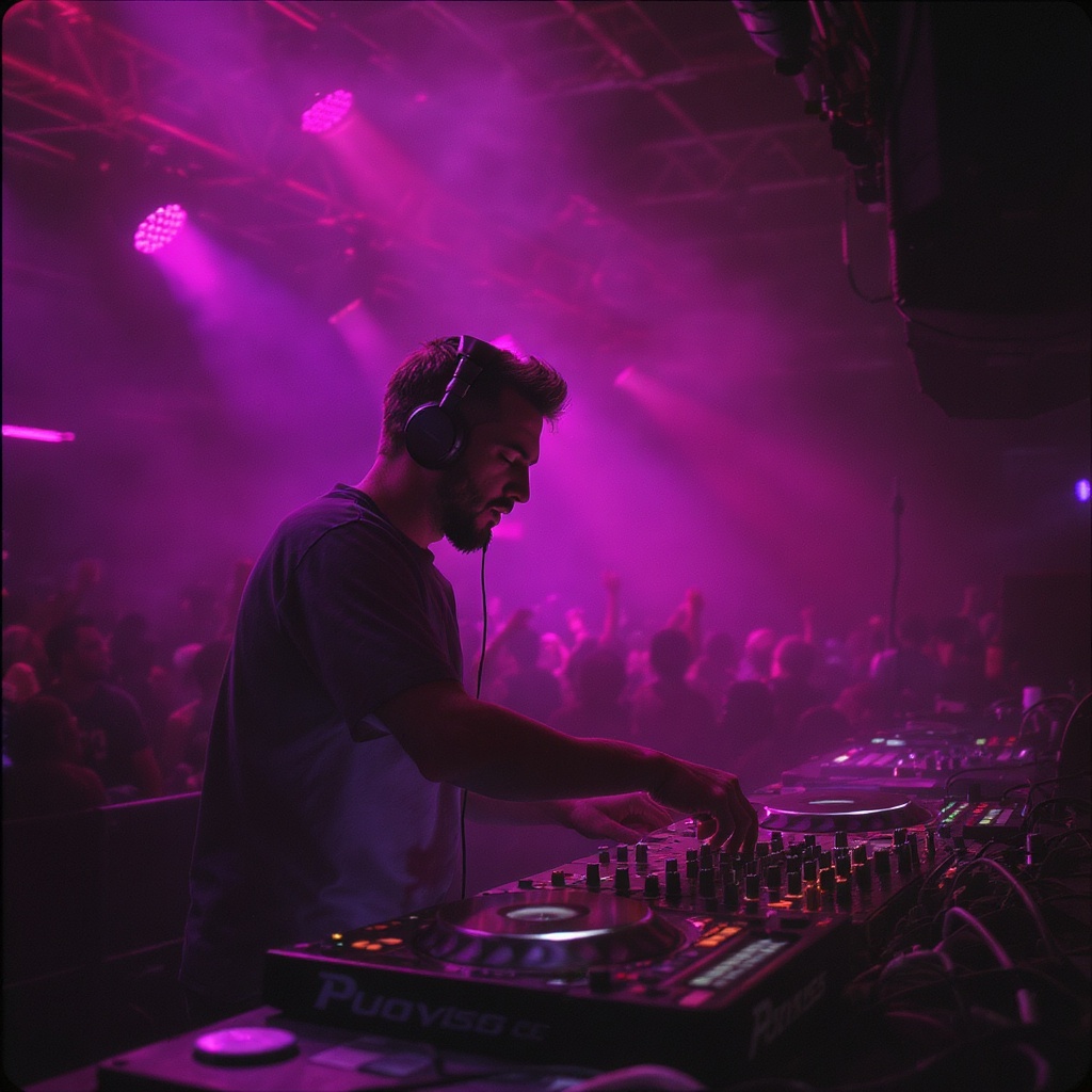 DJ performing at event