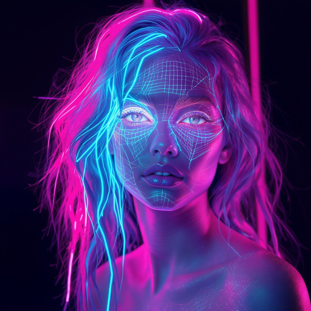 Neon Pink/Cyan