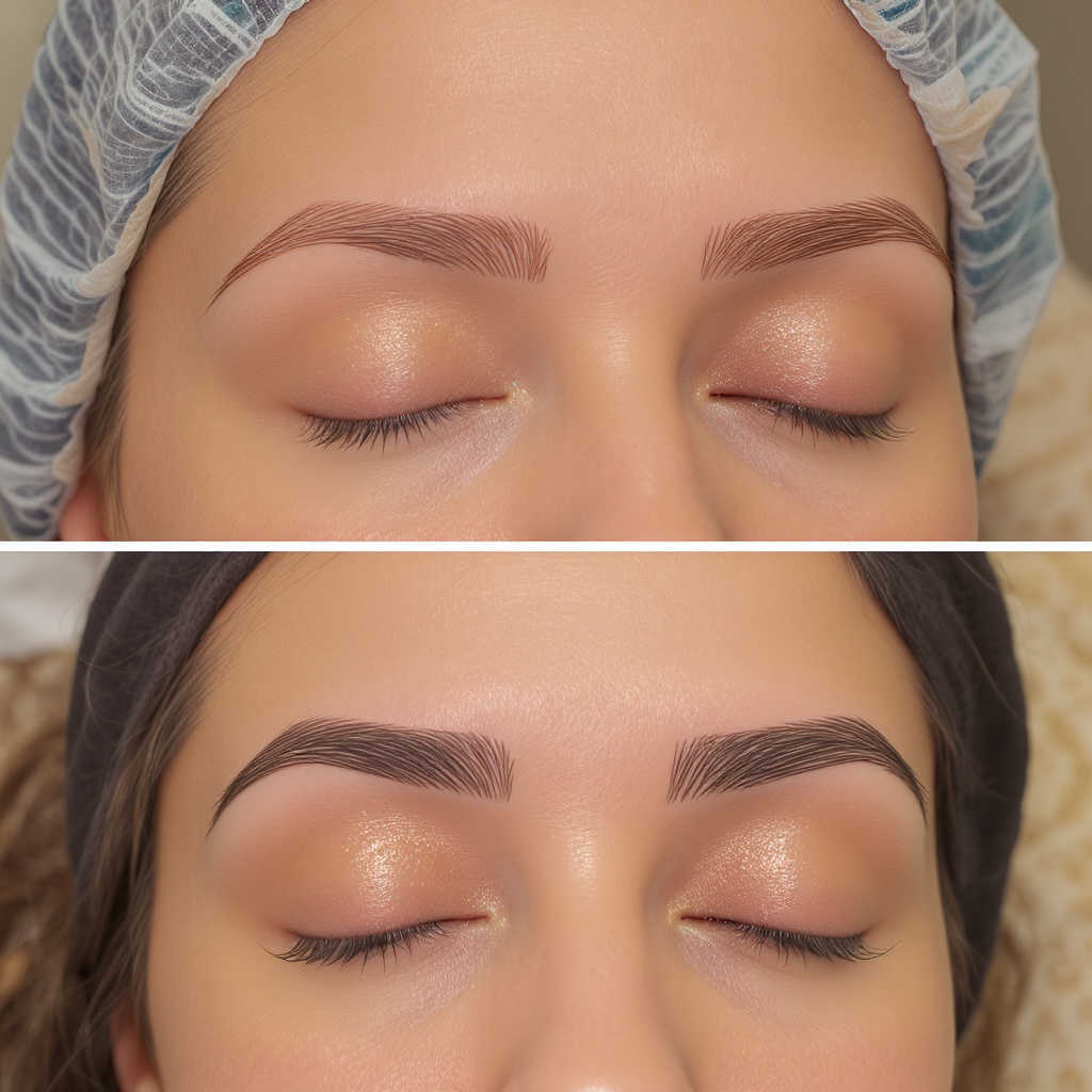 Eyebrow shaping at Sinkor Beauty Salon