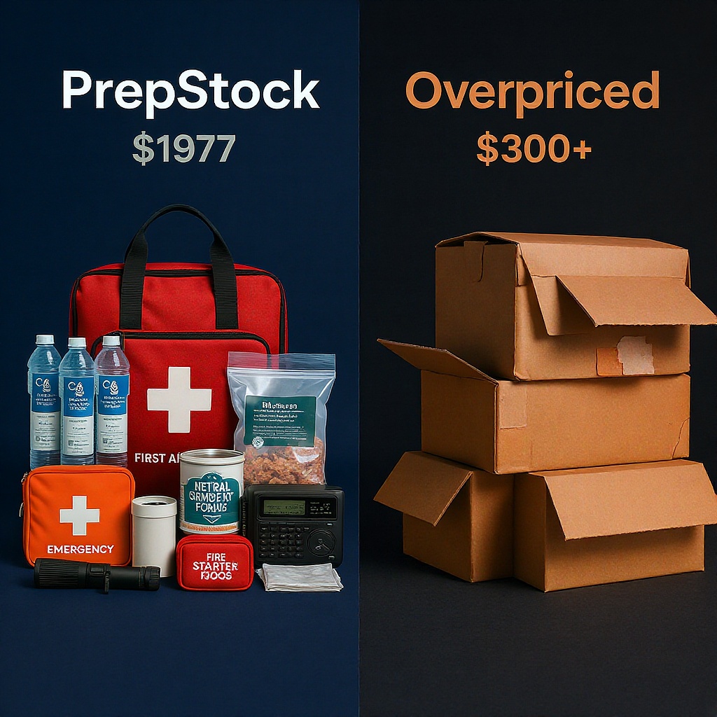 PrepStock Hurricane Bundle vs Amazon and Costco comparison