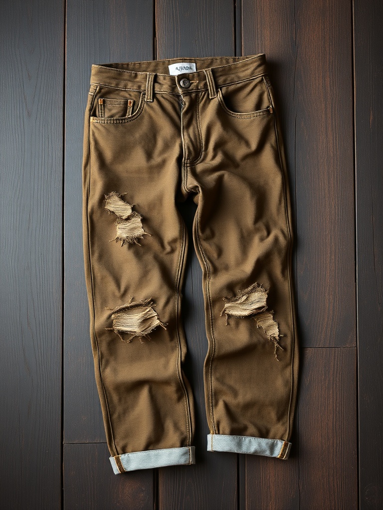 The Relaxed Fit — heavyweight olive denim