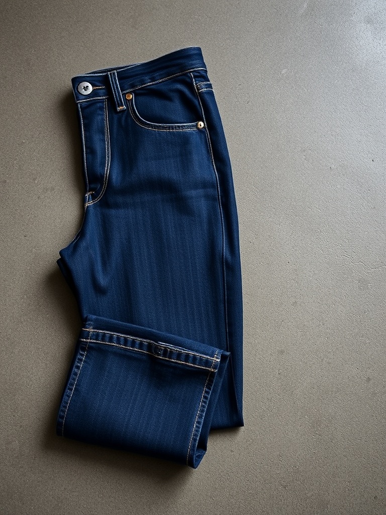 The Straight Leg — dark indigo selvedge denim