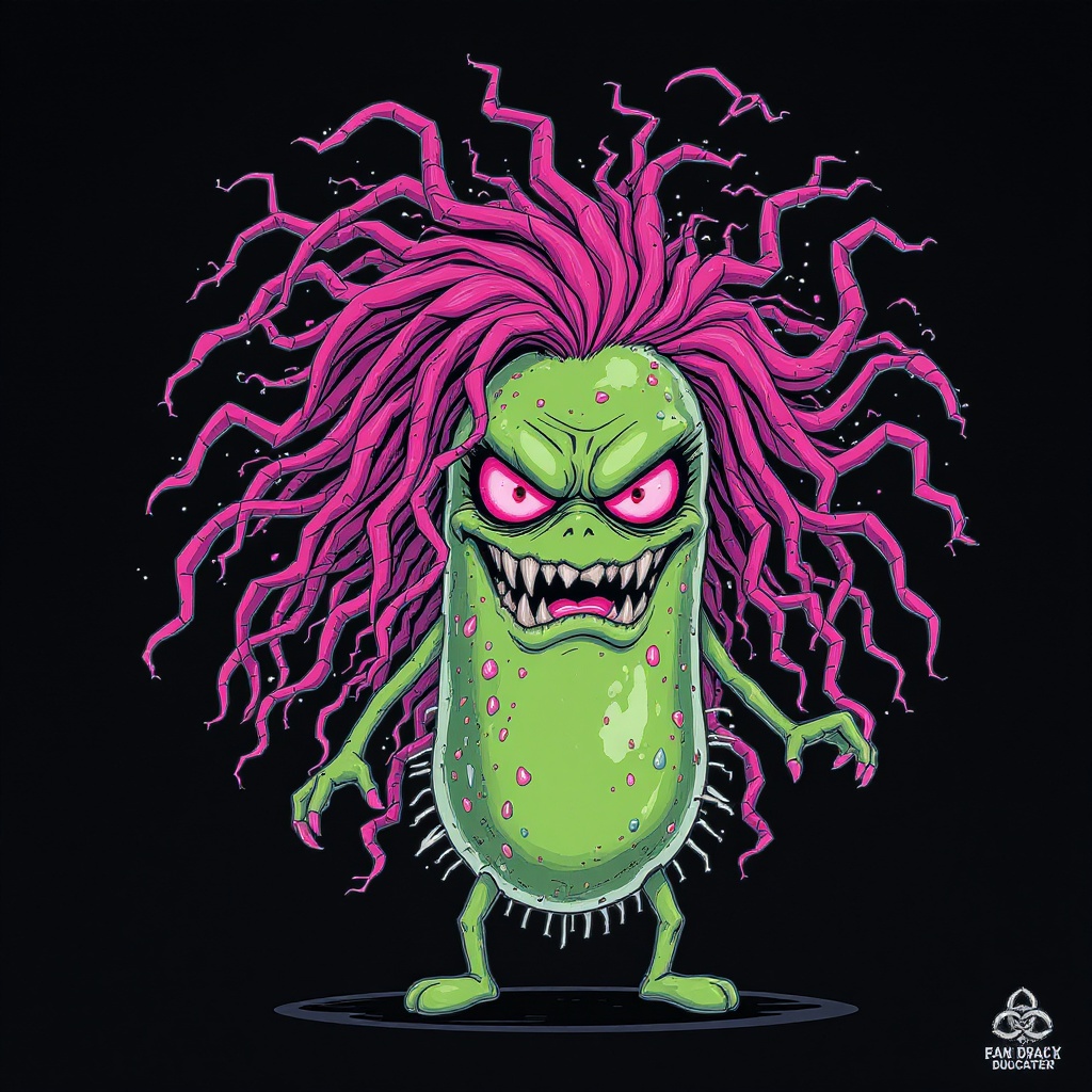 Becky Bacteria face plate