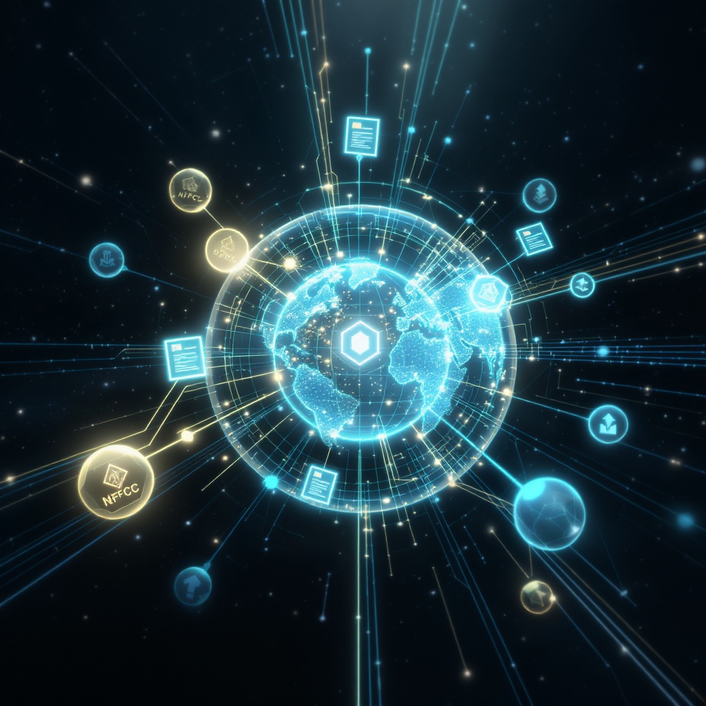 QDL Quantum Distributed Ledger — Post-quantum cryptographic blockchain visualization