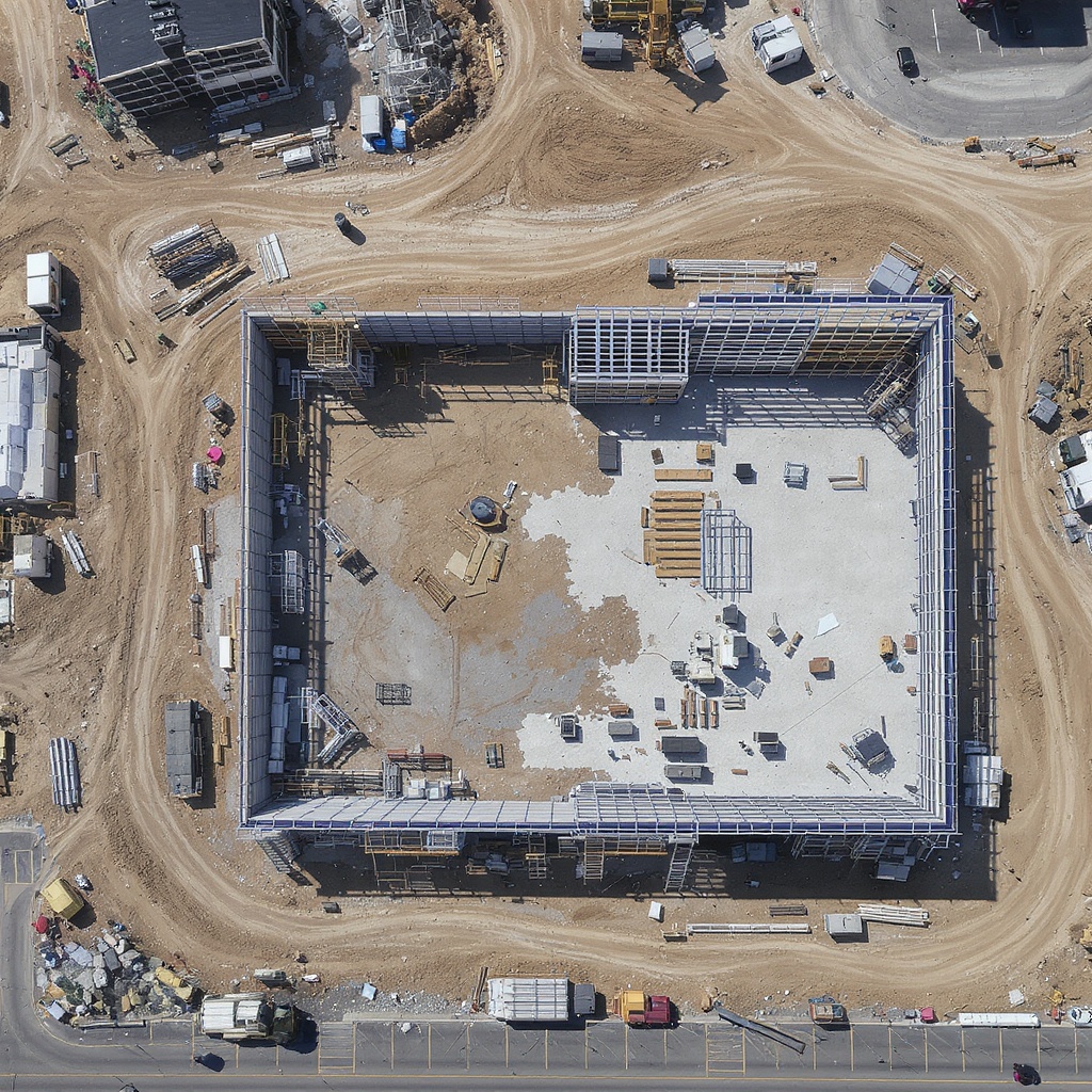 Standard package aerial photo showing property and surroundings