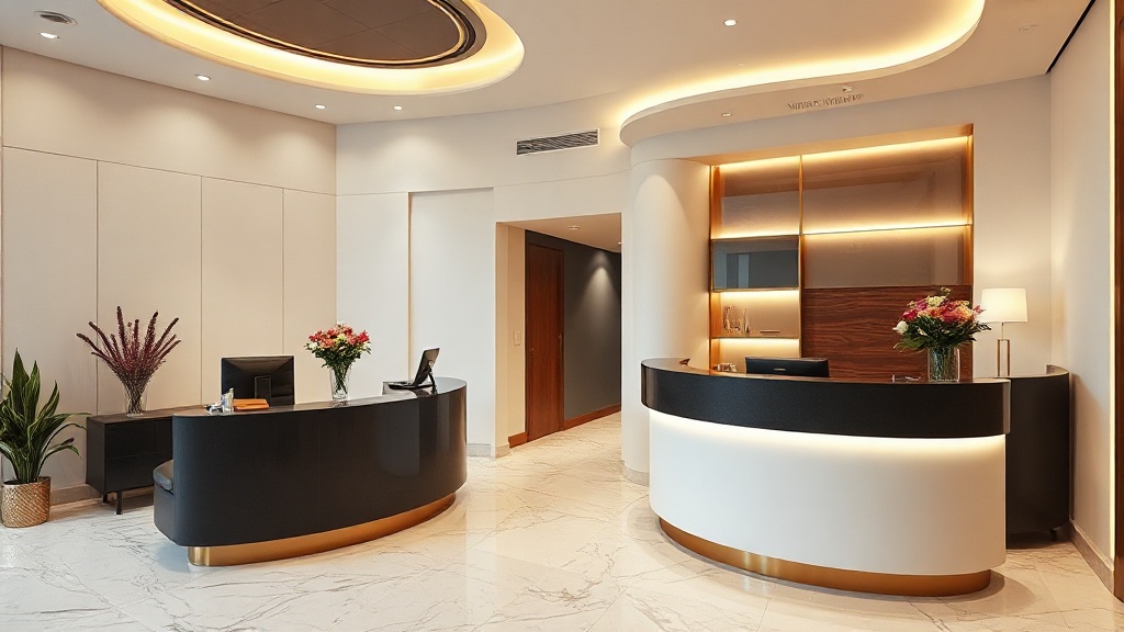Clinical aesthetics training environment. professional practitioner at work