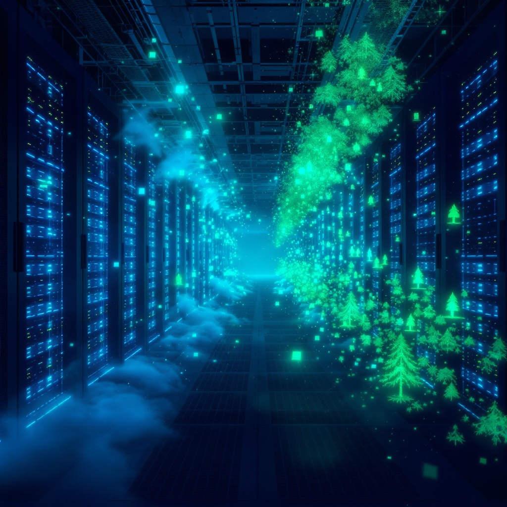 Data centre emissions vs nature