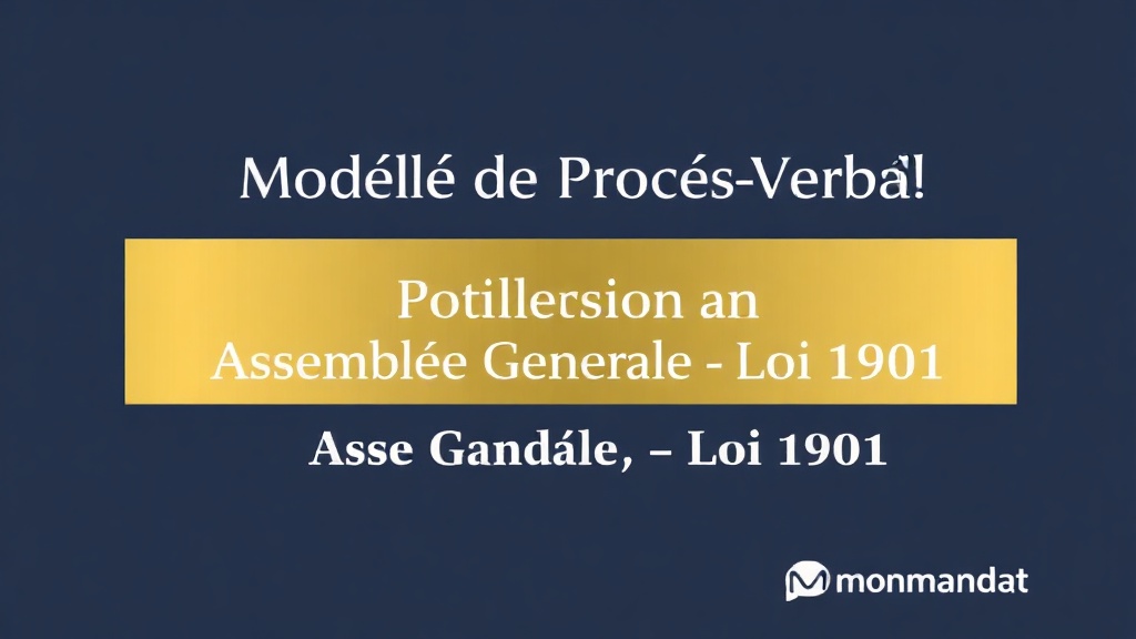 Modele de convocation d'assemblee generale