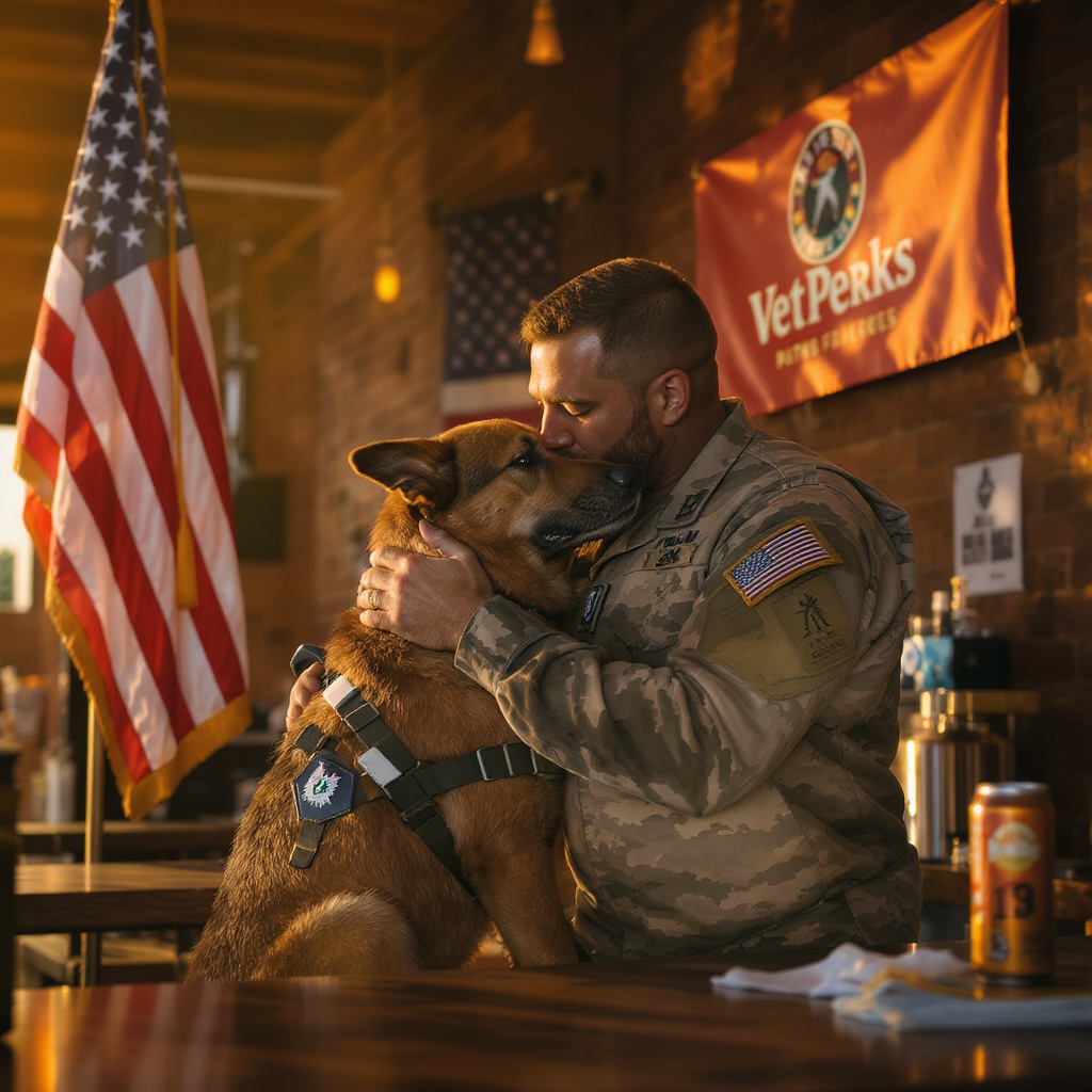 Brewery scene — veteran-owned taproom