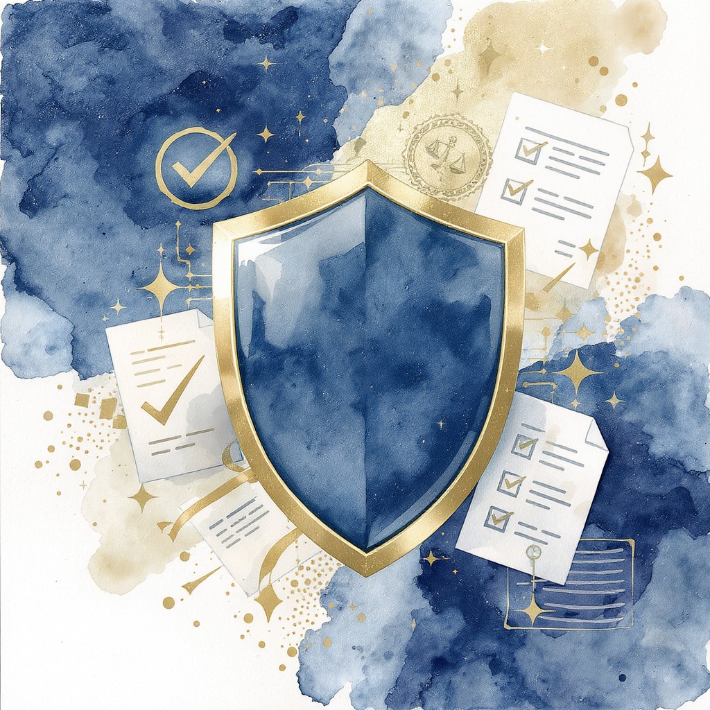 Dayforce compliance — shields, checkmarks, and regulatory documents