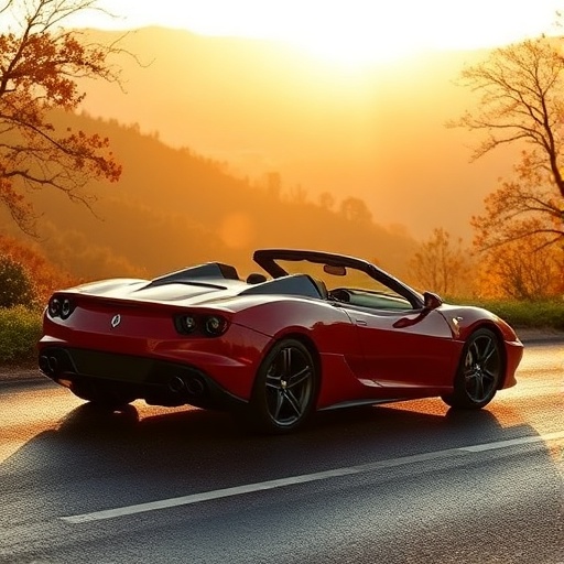 De Tomaso Guarà Barchetta — route de montagne, lumière d'automne