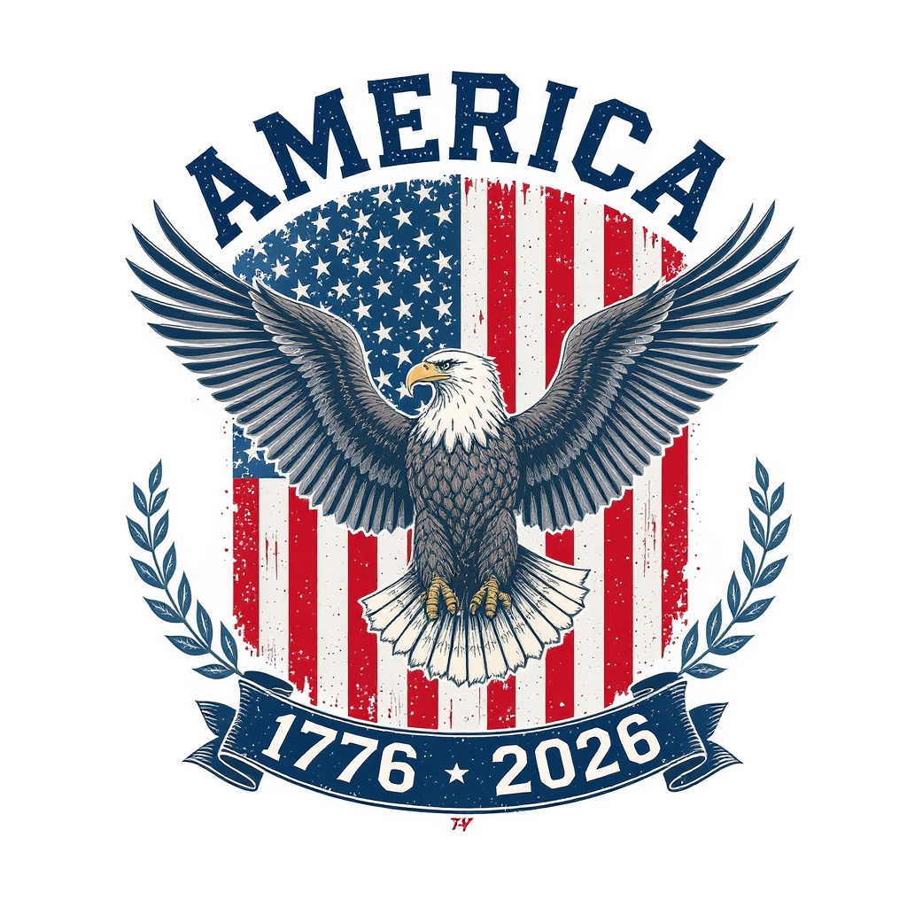 America 250 Eagle T-Shirt — White