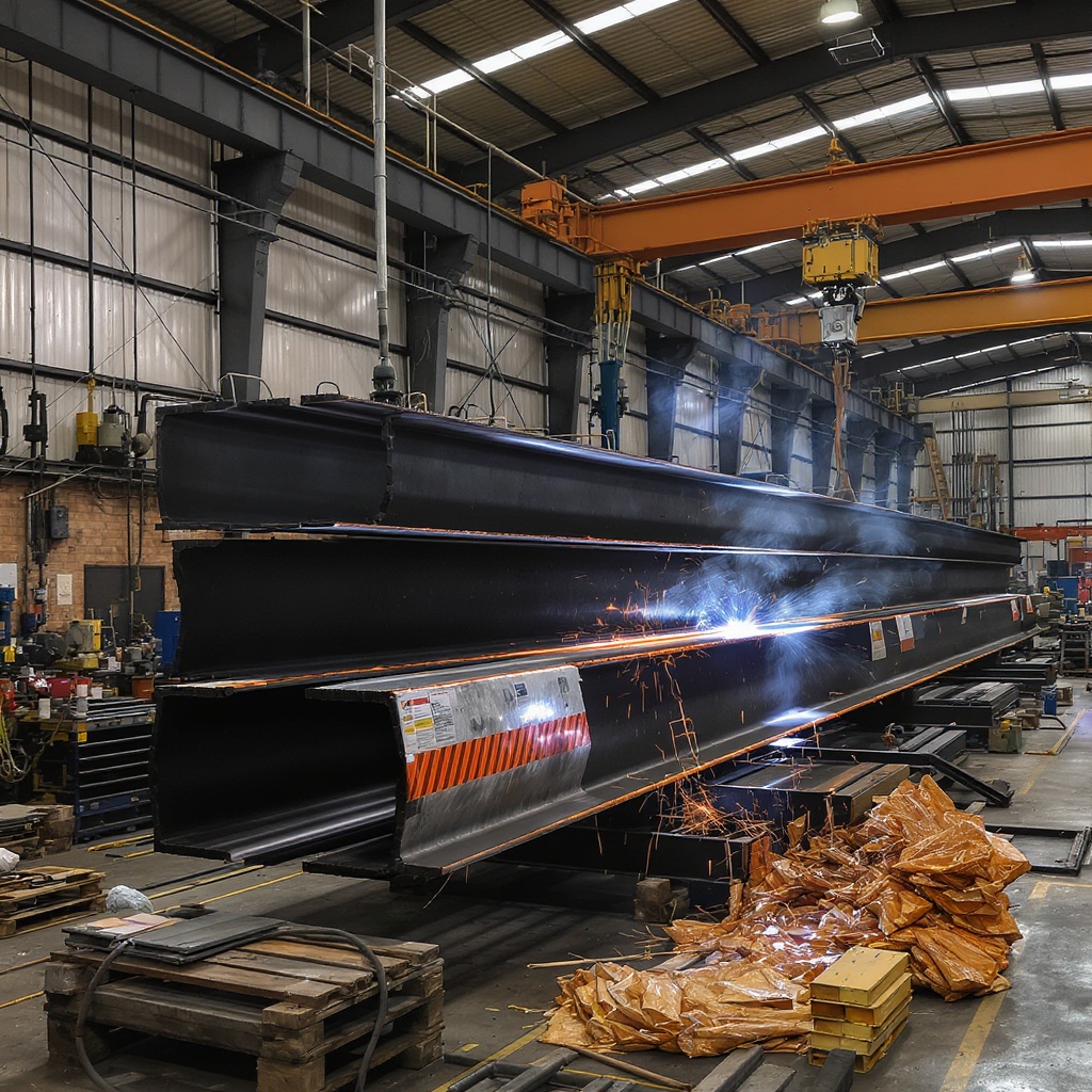 Marine structural steel fabrication