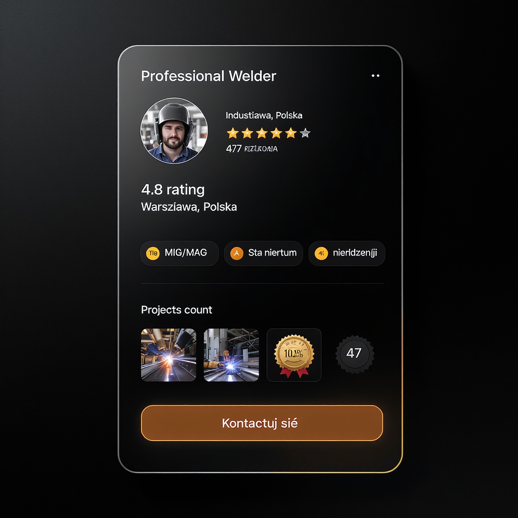 WeldFolio — profil spawacza