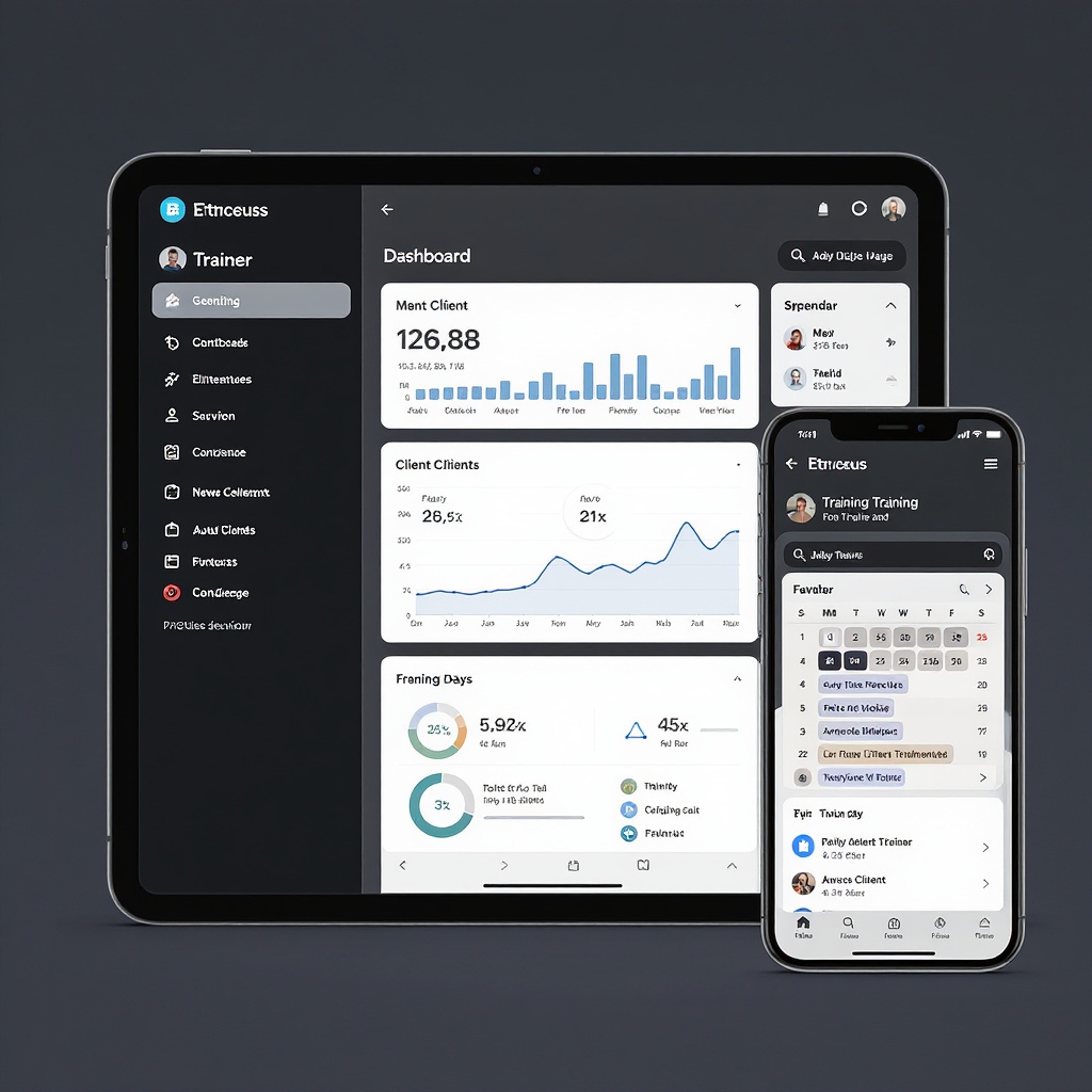 IronPulse — trainer client management dashboard