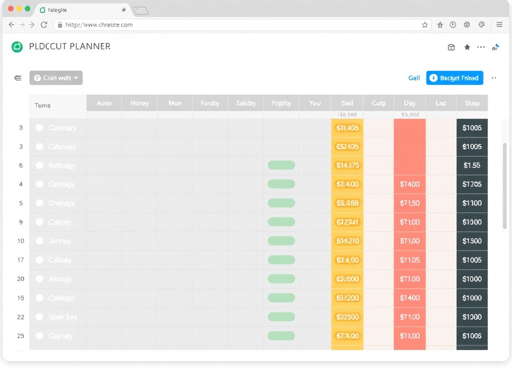 LifeBus Learning budget simulator with monthly allocations