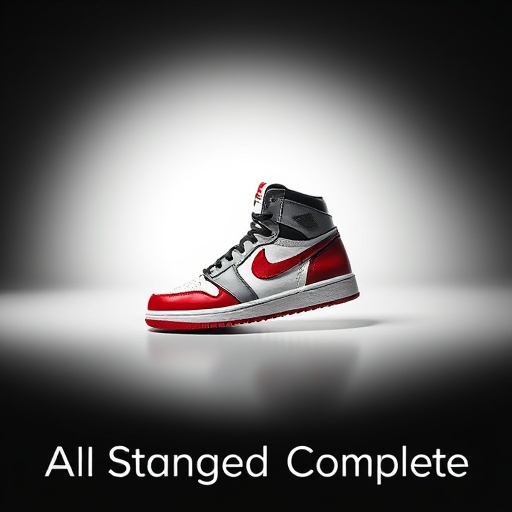 AI-staged product photo — shoe on clean white background