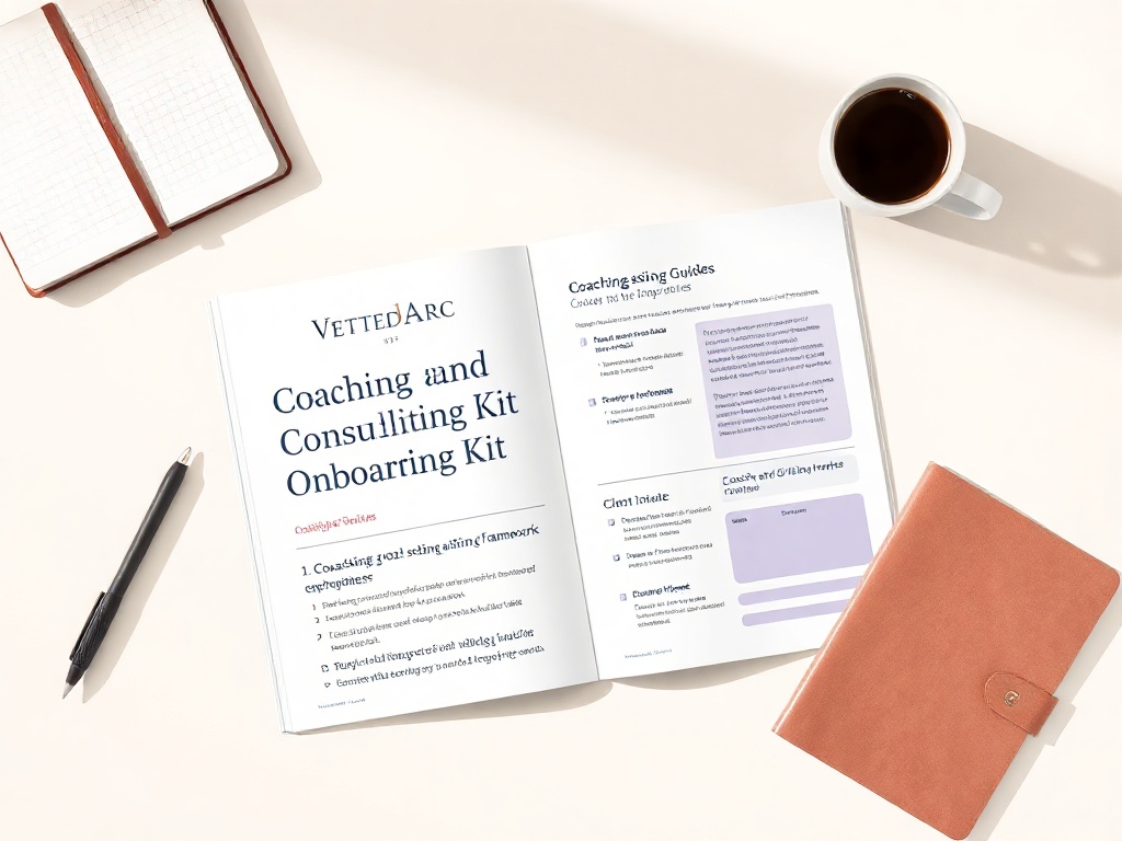 Coaching & Consulting Onboarding Kit preview — editable in Canva