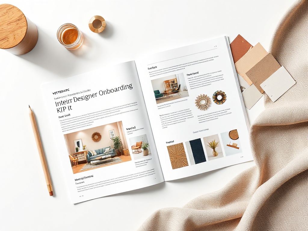 Interior Designer Onboarding Kit preview — editable in Canva