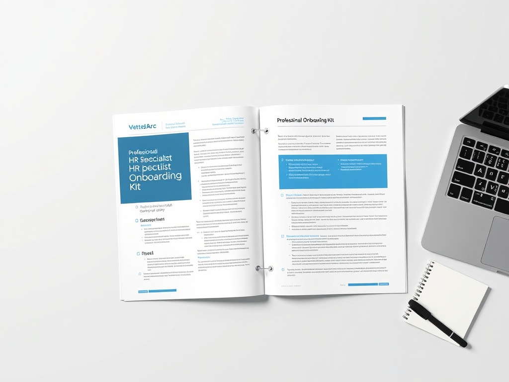 HR Specialist Onboarding Kit preview — editable in Canva